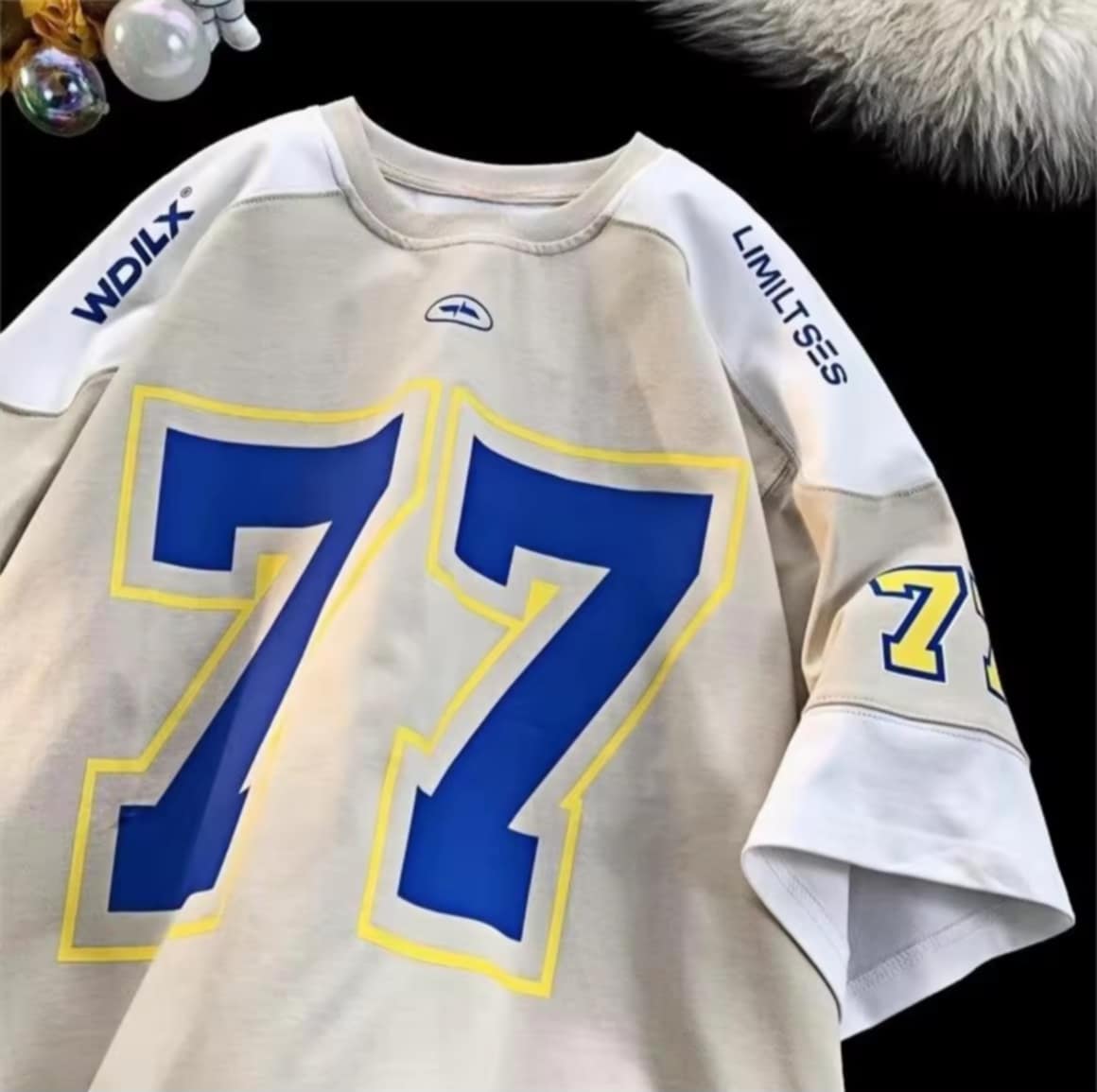 CLIFF ເສື້ອຢືດຜູ້ຊາຍ ສະໄຕລ໌ອາເມຣິການ ເສື້ອເຈີຊີ ແຂນສັ້ນ ໄຊສ໌ໃຫຍ່ ນິຍົມ ໃສ່ສະດວກ ແລະ ດູດີ.