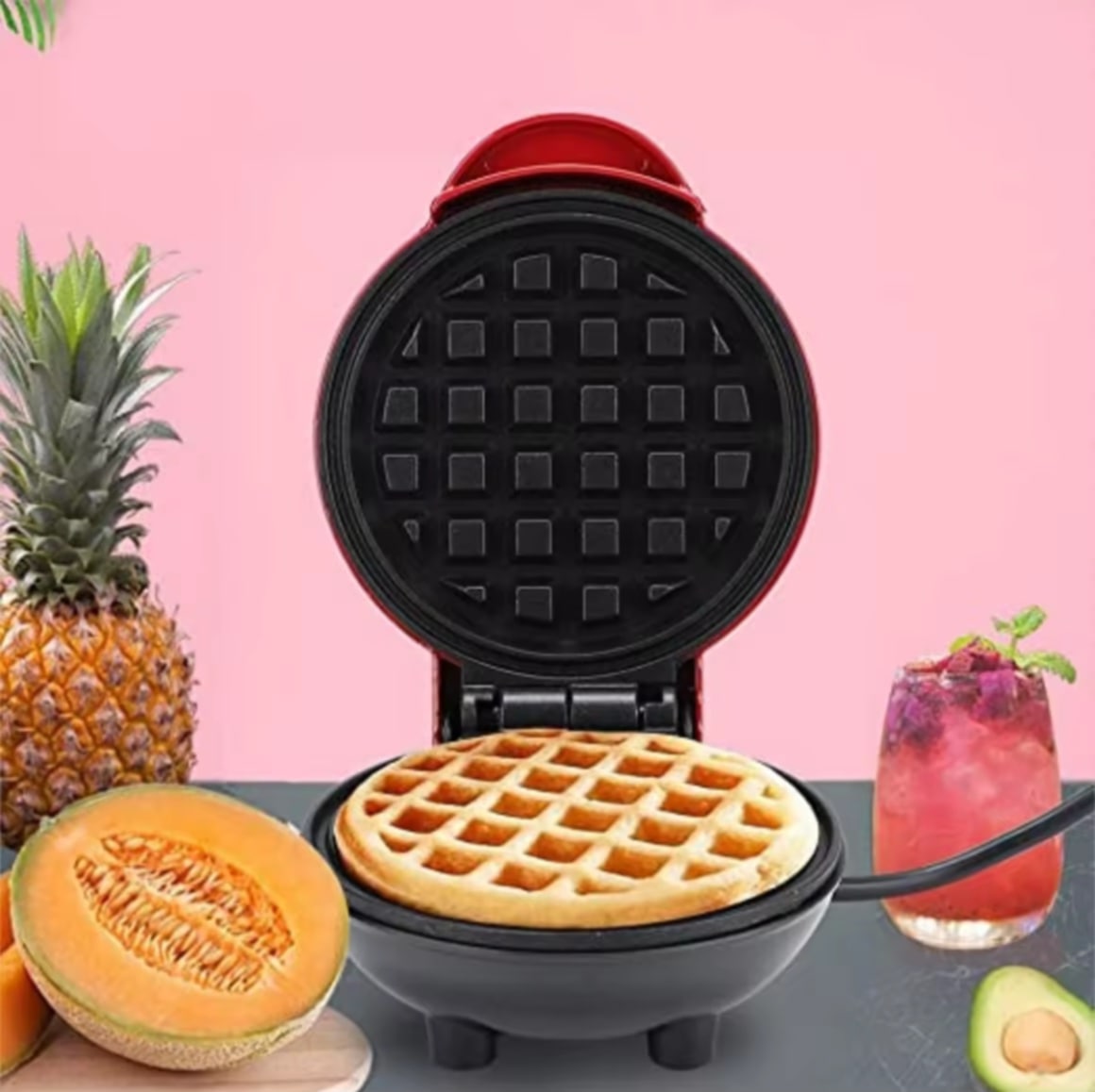 ເຄື່ອງເຮັດຂະຫນົມວາຟເຟິນຂະໜາດມິນິ ລຸ້ນໃໝ່ 350 ວັດ ເໝາະສຳລັບເຮັດກິນໃນຄອບຄົວ ໃນໄລຍະຢູ່ບ້ານ