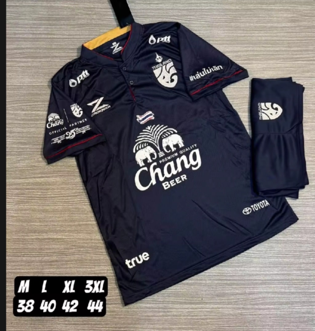 ເສື້ອຜ້າກິລາ ທີມຊາດໄທ ຄໍຈີນ ຜ້າໃສ່ສະບາຍ