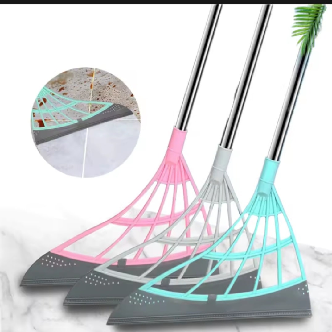 ໄມ້ປັດພື້ນຫ້ອງນ້ຳ ແບບຂົນບໍ່ຕິດ / ໄມ້ປັດຝຸ່ນພື້ນ / ອຸປະກອນເຮັດຄວາມສະອາດໃນຄົວເຮືອນ ແບບໄມ້ກວາດວິເສດ