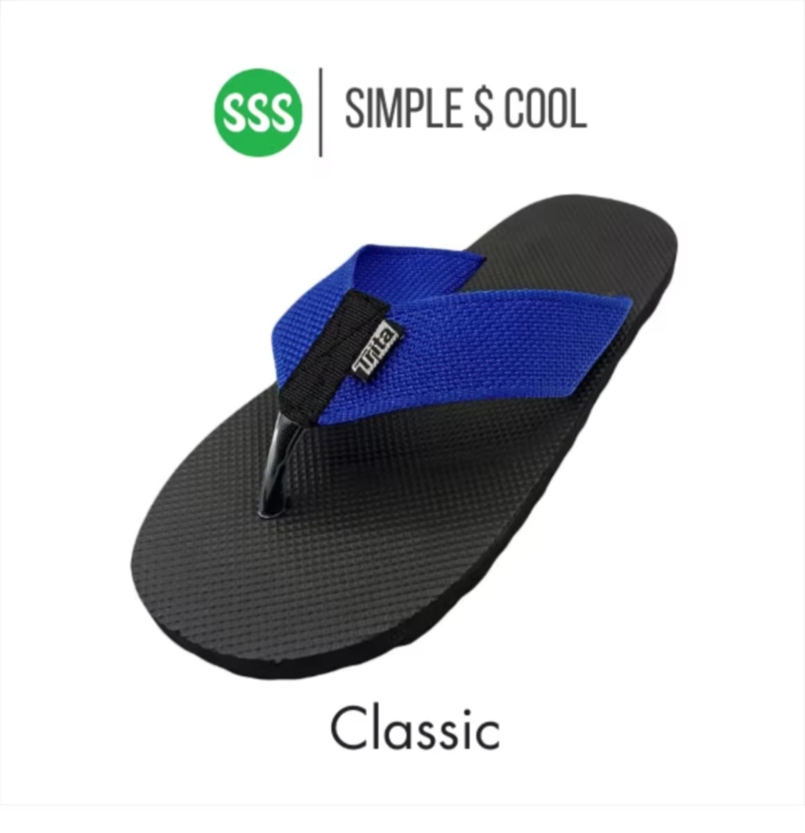 SSS ເກີບແຕະ  TRITA ແບບຫນີບ ຂວັນໃຈໄວລຸ້ນຍຸກ90s ເບົາ ສໍາລັບຜູ້ຊາຍ ຜູ້ຍິງ