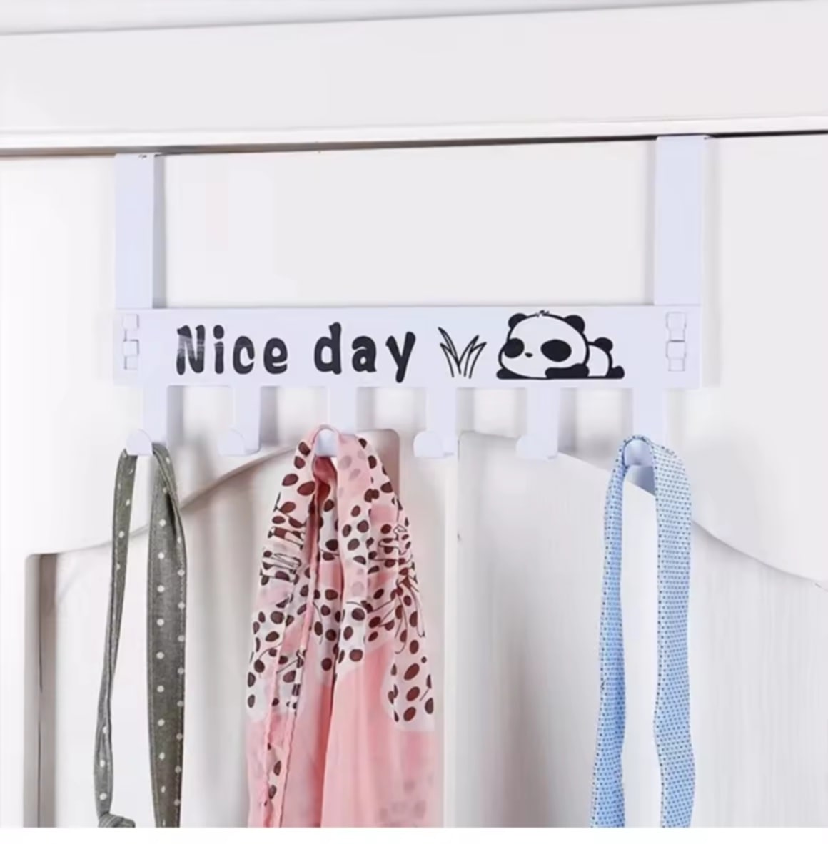 Goody Home ທີ່ແຂວນຂອງຫຼັງປະຕູ ສໍາລັບແຂວນເກັບຂອງໃຊ້ທົ່ວໄປ ຜະລິດຈາກເຫຼັກເຄືອບສີ