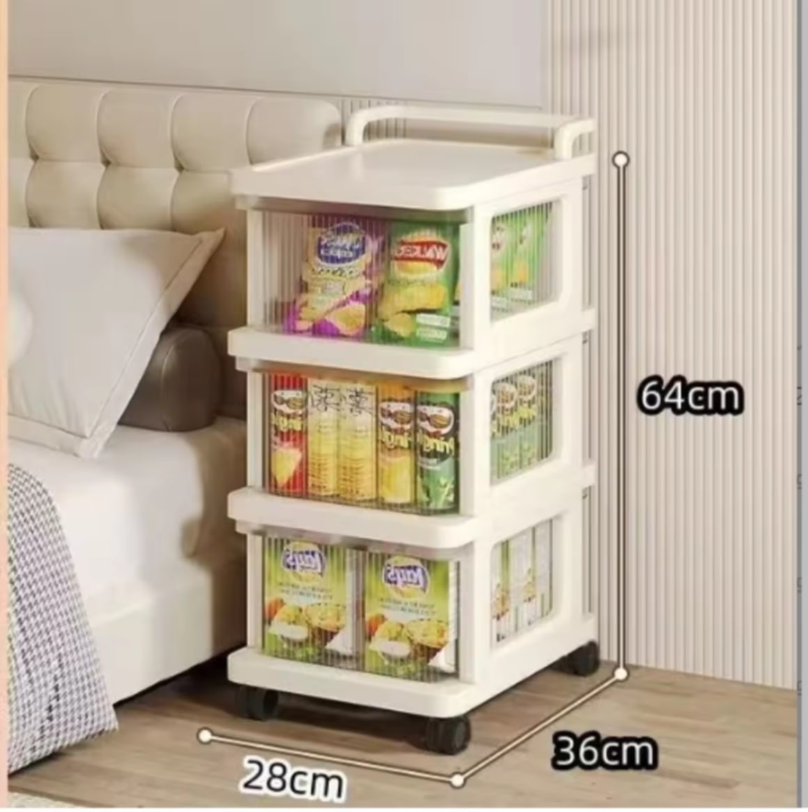 ຊັ້ນວາງຂອງພາດສະຕິກ ມາພ້ອມລໍ້ເລື່ອນ, ລົດເຂັນເກັບຂອງ, ຊັ້ນວາງໜັງສືສະໄຕລ໌ມິນິມອນ, ຊັ້ນວາງຂອງພາດສະຕິກ 3 ຊັ້ນ, ໃຊ້ໃນຫ້ອງຄົວ ແລະ ການຈັດເກັບຂອງອະເນກປະສົງ