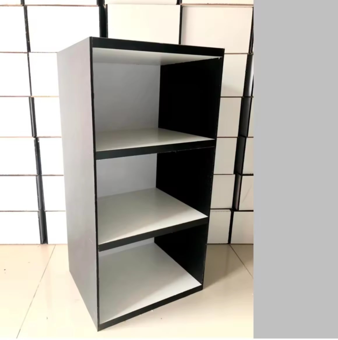 ຊັ້ນວາງຂອງສະໄຕລ໌ມິນິມໍລ ແບບອະເນກປະສົງ 3 ຊັ້ນ (ສິນຄ້າສໍາເລັດຮູບ ພ້ອມໃຊ້ງານ ບໍ່ຕ້ອງປະກອບເອງ)