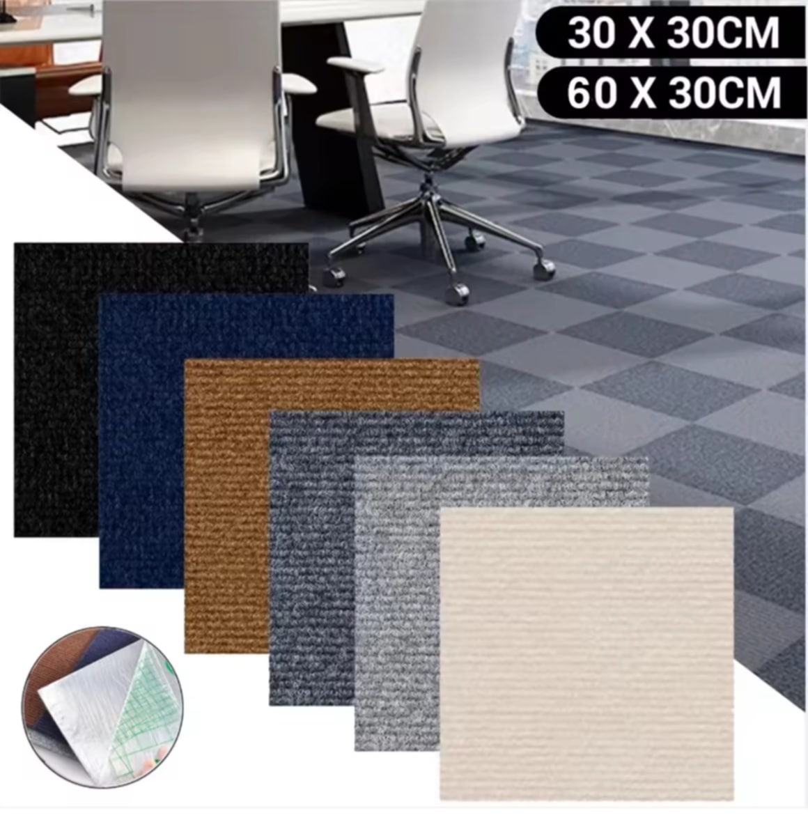 ພົມປູພື້ນຫ້ອງ ພົມປູພື້ນຫ້ອງນອນ ພົມປູພື້ນ DIY ພົມຫ້ອງນອນ ພົມຈິກຊໍ (ຕໍ່ເປັນຊິ້ນໆ) ພົມສໍາລັບຫ້ອງການ ທົນຕໍ່ການສຶກຫຼໍ່ / ກັນມຶ່ນ