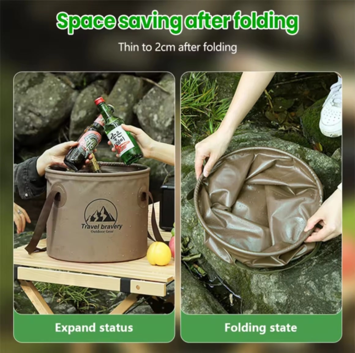 ຖັງນ້ຳແຄມປິ້ງແບບພັບໄດ້ ຖັງພັບໃຊ້ກາງແຈ້ງ ຖັງນ້ຳແຂງ ກະເປົາແຄມປິ້ງ ຖັງນ້ຳພັບໄດ້ ຖັງເກັບນ້ຳ