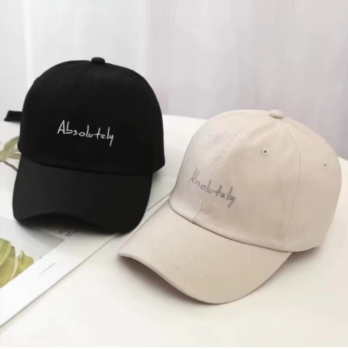 Mang247 ໝວກແກັບເບດບອນ ປັກ Abs ໝວກແກັບ, ໝວກກັນແດດ, ໝວກກິລາ ປັບສາຍໄດ້