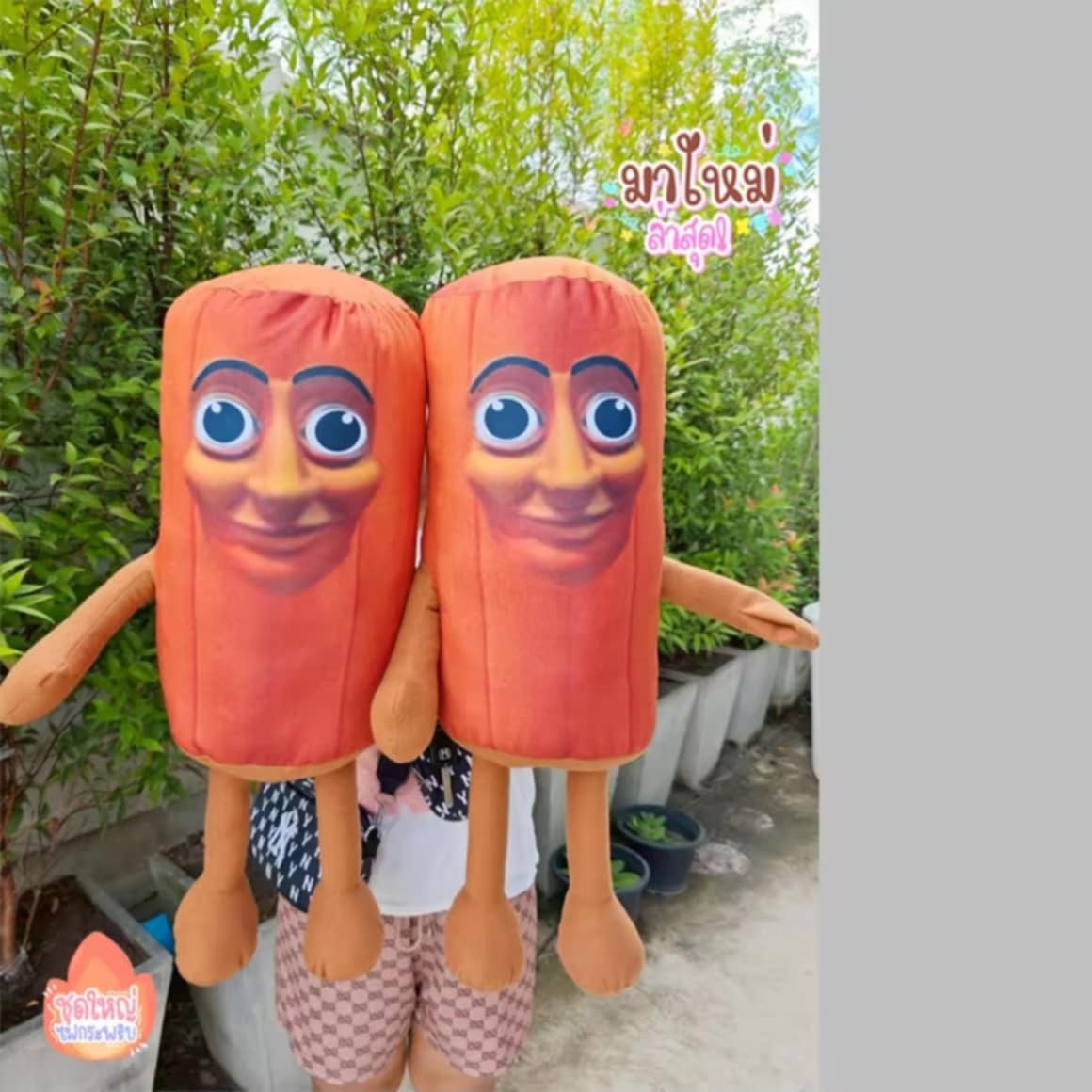 ຕຸກຕາທຸງໆຊາຮູຣາ ຕຸກຕາໄມ້ທຸງໆ ຂະໜາດ 45 ຊມ. ຕົວອ້ວນໆ ເປັນໝອນຕຸກຕາສຳລັບເດັກນ້ອຍ