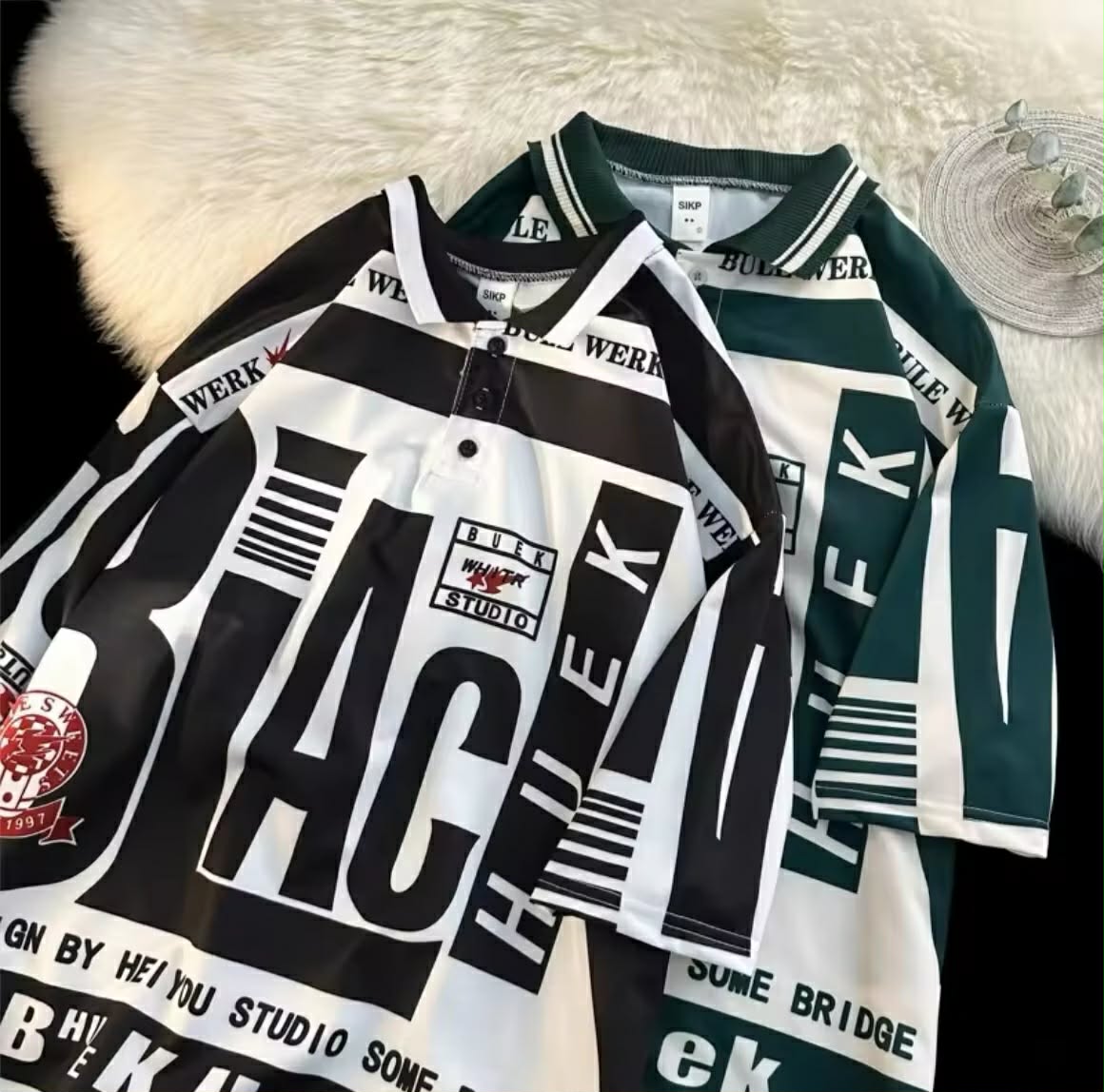 🔥 ເສື້ອຍືດໂປໂລ Polo Shirt ຄໍປົກ ຊົງຫຼວມ ສຳລັບຜູ້ຊາຍ ໃສ່ສະບາຍ: