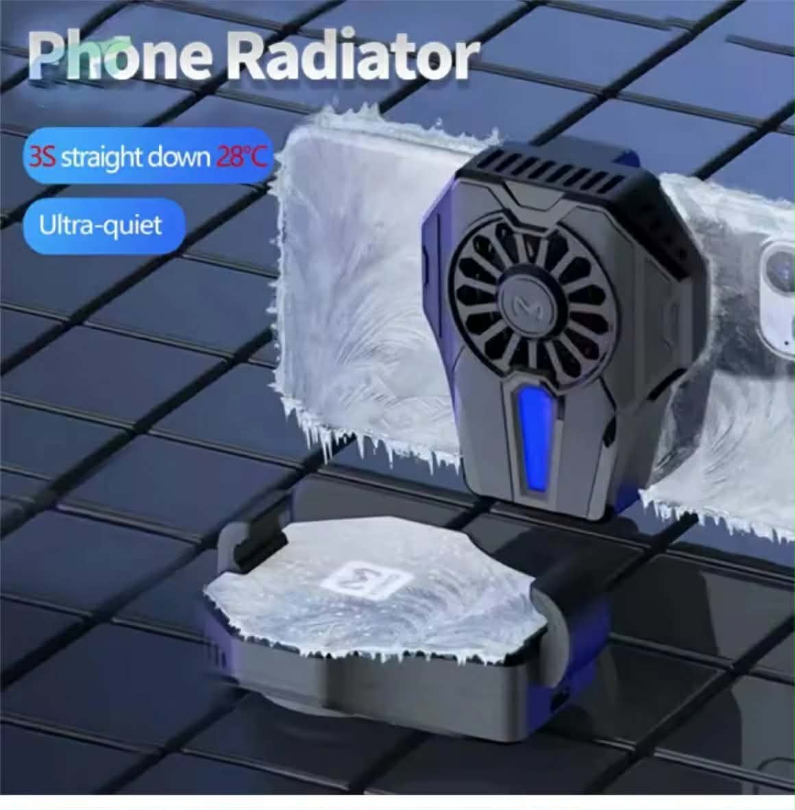 I ANGEL ພັດລົມລະບາຍຄວາມຮ້ອນໂທລະສັບມືຖື ໄຮ້ສາຍ ສຳລັບ PUBG ແລະ ເກມຕ່າງໆ, ເປັນອຸປະກອນເສີມສຳລັບການເລ່ນເກມ ຊ່ວຍລະບາຍຄວາມຮ້ອນໃຫ້ໂທລະສັບ